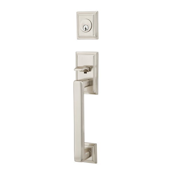 Satin Nickel Handleset, 4203POSUS15RH, EMTEK, Mfr# 4203POSUS15RH